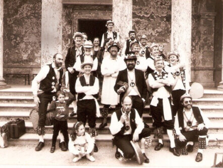 Morris Dancers black and white photo